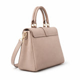 Ballora Women's Faux Leather Satchel Handbag Blush