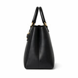 Ballora Women's Faux Leather Top Handle Satchel Black