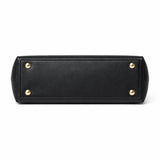Ballora Women's Faux Leather Top Handle Satchel Black